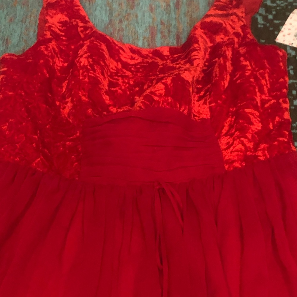 FreePeople dress velvet sheer - Picture 3 of 8